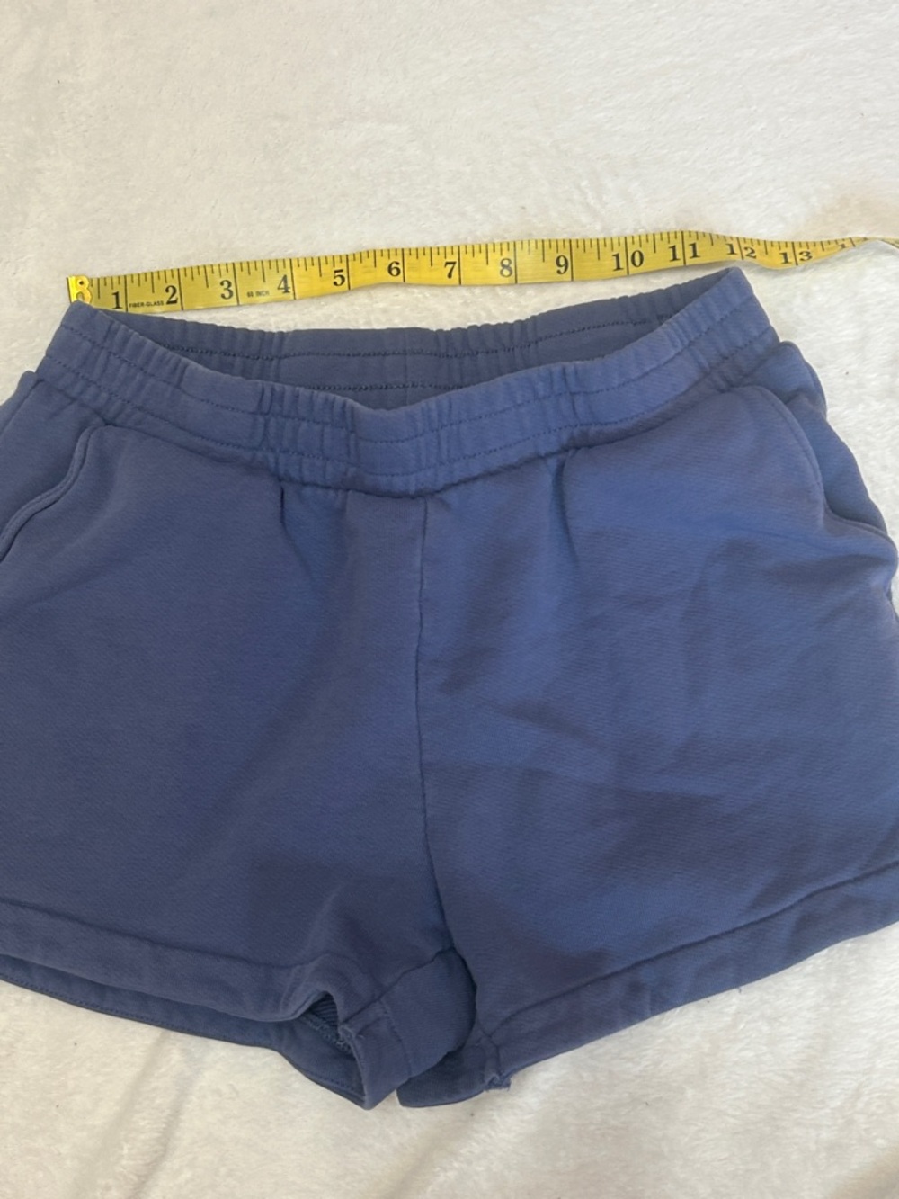 RW&CO. Cotton Lounge Shorts Blue Size Small Soft Knit Athleisure - Picture 6 of 10